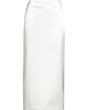 Sportmax Midi Skirt Cotton, Polyamide - White
