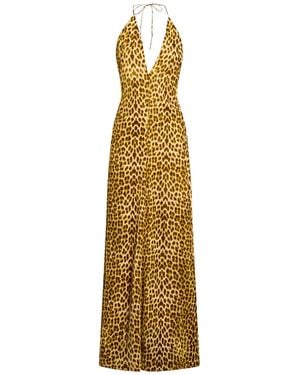forte_forte Maxi Dress Viscose, Silk - Metallic