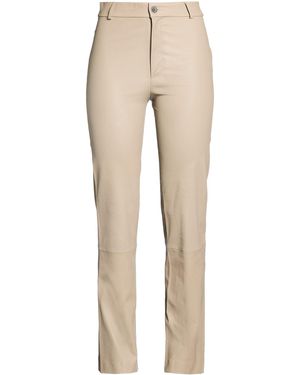 DESA NINETEENSEVENTYTWO Pants Leather - Natural