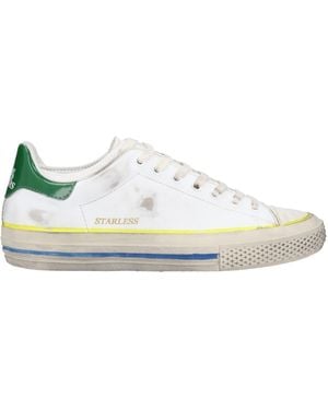 HIDNANDER Trainers Soft Leather, Textile Fibres - White