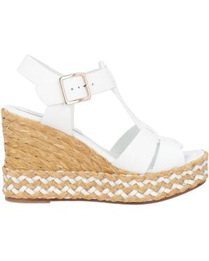Paloma Barceló Sandals Cow Leather, Natural Raffia