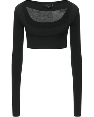 DSquared² Jumper Viscose, Elastane, Polyester - Black