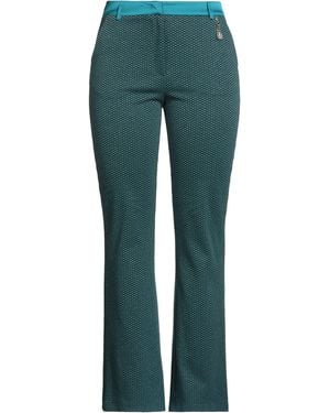 Fracomina Pants Cotton, Polyester, Metallic Polyester, Polyamide, Elastane - Green