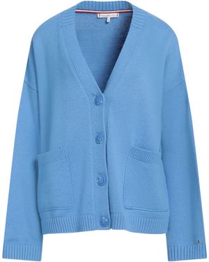 Tommy Hilfiger Cardigan Cotton, Polyamide, Wool - Blue