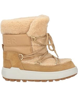 Bogner Camel Ankle Boots Leather, Textile Fibres - Natural
