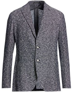 Tagliatore Blazer Linen, Cotton, Polyamide - Blue