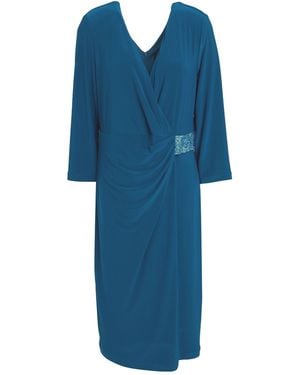 FRANK LYMAN Midi Dress Polyester, Elastane - Blue