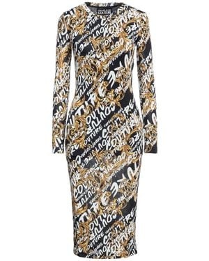 Versace Jeans Couture Vestido midi - Blanco