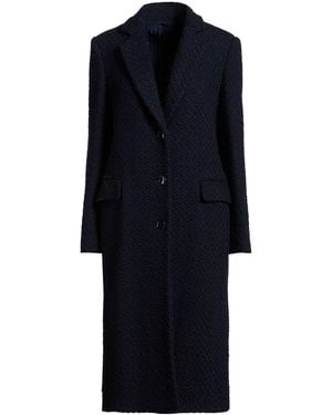 Mp Massimo Piombo Midnight Coat Alpaca Wool, Polyamide - Blue