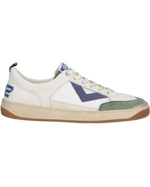 4b12 Sneakers Leather, Textile Fibers - White