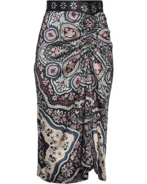 Nenette Midi Skirt Polyester - Gray