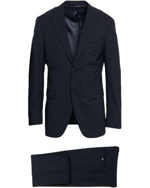 Burberry Midnight Suit Wool, Elastane - Blue