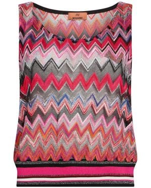 Missoni Fuchsia Top Viscose, Polyamide, Polyester - Red