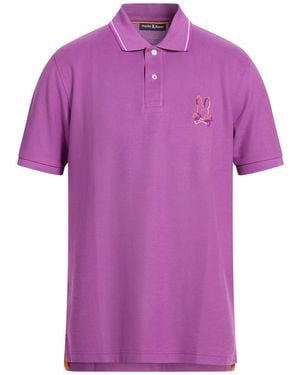Psycho Bunny Polo Shirt Pima Cotton - Purple