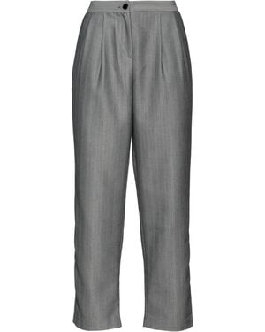 ARMANI EXCHANGE Trousers Polyester, Viscose, Wool - Grey