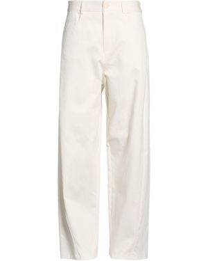 Imperial Pants Cotton, Elastane - White