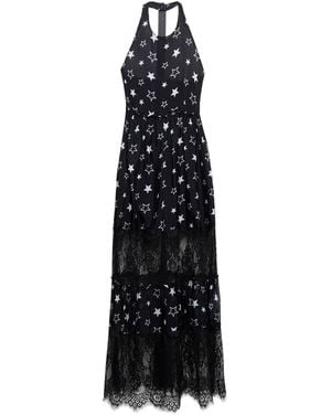 Liu Jo Maxi Dress Viscose, Silk, Polyester - Black