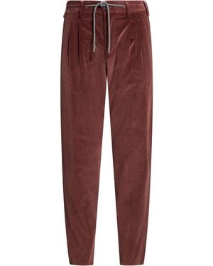 Eleventy Pants Cotton, Wool, Elastane - Purple