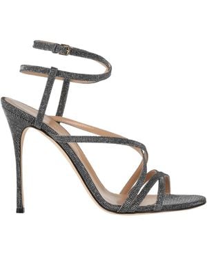 Sergio Rossi Sandals Textile Fibers - Metallic