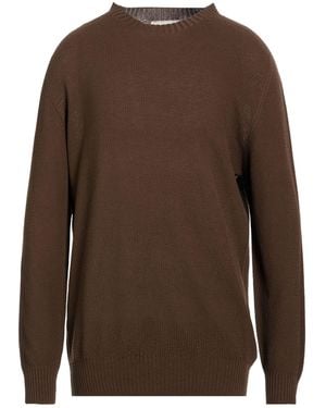 LUIGI GENTILE Sweater Cotton - Brown
