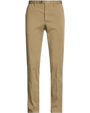 Drumohr Khaki Trousers Cotton, Elastane - Natural