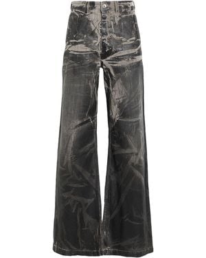 Rick Owens Jeans Cotton, Elastomultiester, Rubber - Gray