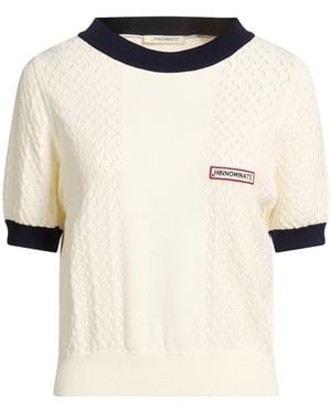 hinnominate Ivory Sweater Viscose, Polyester - White