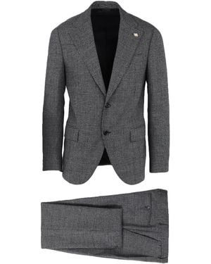 Lardini Suit Wool, Polyester - Grey