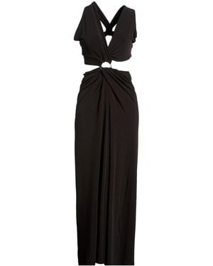 ELEH Maxi Dress Polyester, Elastane - Black