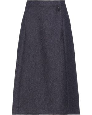 Maison Margiela Midi Skirt Wool - Blue