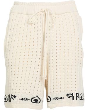 ROUGH Ivory Shorts & Bermuda Shorts Cotton, Wool - Natural