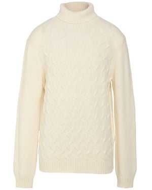 SEVENTY VENEZIA Turtleneck Wool, Polyamide - White