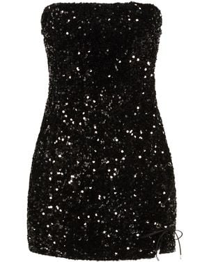 Imperial Mini Dress Polyester, Elastane - Black