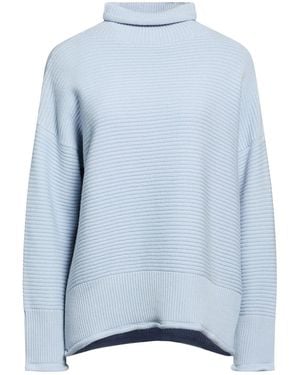 Eleventy Turtleneck Wool, Viscose, Cashmere - Blue