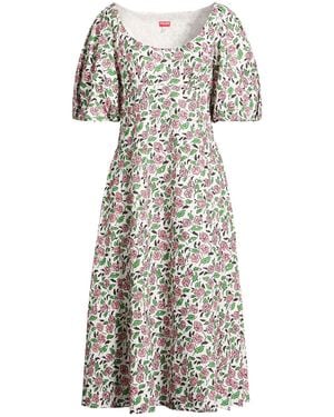 KENZO Vestido Midi - Blanco