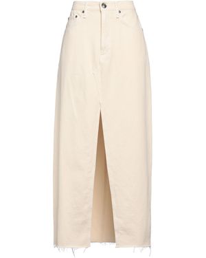 Rag & Bone Ivory Denim Skirt Cotton - Natural