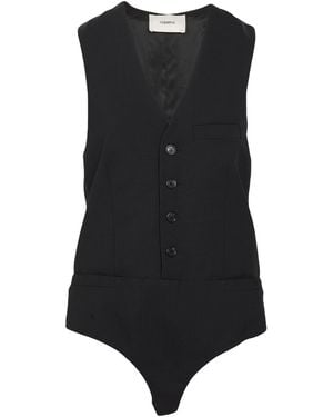 Coperni Bodysuit Polyester, Wool, Elastane - Black