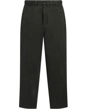 Incotex Slacks By Slowear Charcoal Trousers Cotton, Elastane - Black