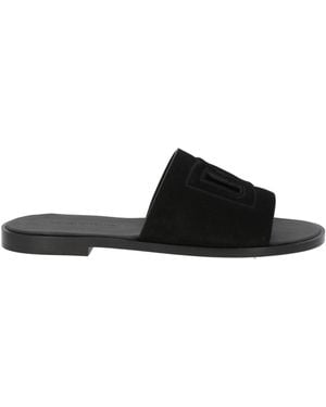 Dolce & Gabbana Sandals Calfskin - Black