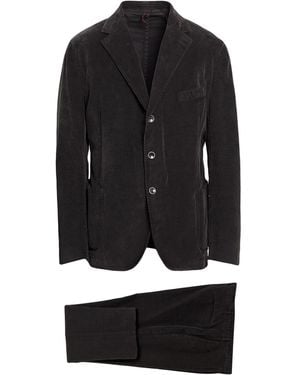 Santaniello Dark Suit Cotton, Elastane - Black