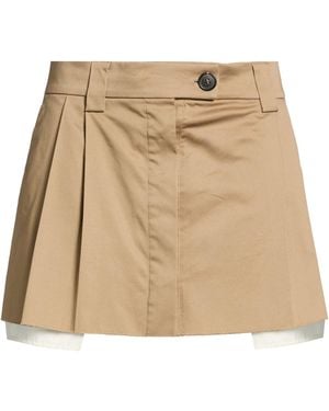 MEIMEIJ Mini Skirt Cotton, Elastane - Natural