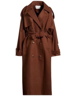 hinnominate Coat Polyester, Viscose, Elastane - Brown