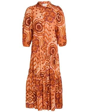 ViCOLO Midi Dress Cotton - Blue