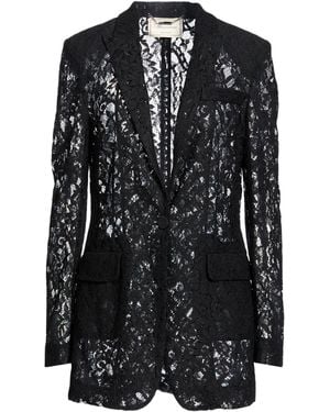 Blumarine Blazer Polyester, Cotton - Black
