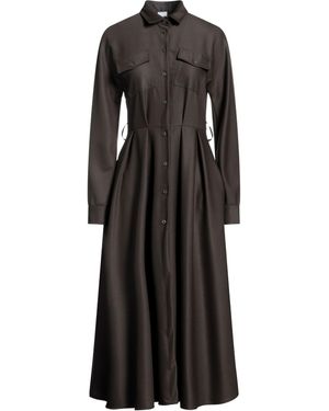 ELEONORA STASI Midi Dress Polyester, Viscose, Elastane - Black