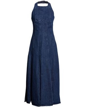 MAX&Co. Maxi Dress Cotton, Polyester - Blue
