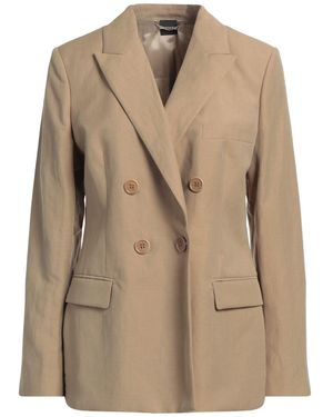 Aspesi Khaki Blazer Linen, Polyester, Wool - Brown