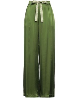 Niu Pants Acetate, Silk, Cotton - Green