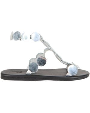 Ancient Greek Sandals Sandals Leather - White
