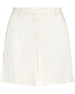 Jacob Cohen Shorts & Bermuda Shorts Linen, Lyocell, Elastane, Leather - White